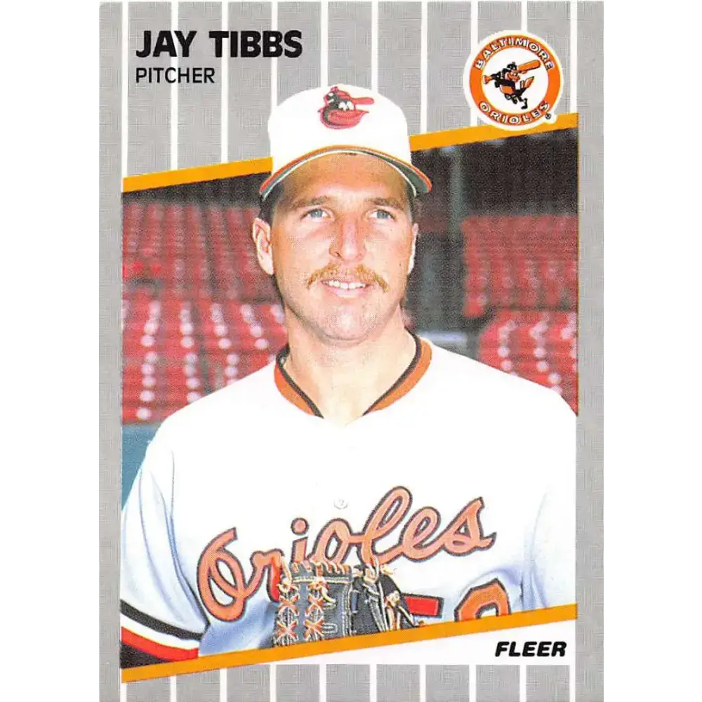 1989 Fleer #624 Jay Tibbs EX Excellent Baltimore Orioles Baseball Card - Baseball Card Single