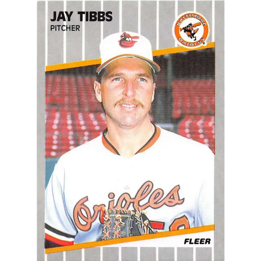 1989 Fleer #624 Jay Tibbs EX Excellent Baltimore Orioles Baseball Card - Baseball Card Single