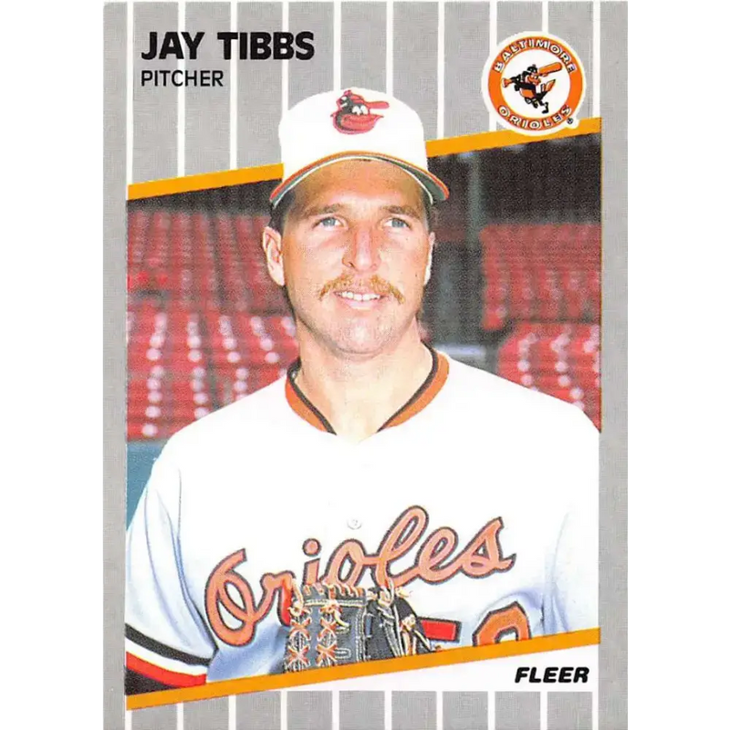 1989 Fleer #624 Jay Tibbs EX Excellent Baltimore Orioles Baseball Card - Baseball Card Single