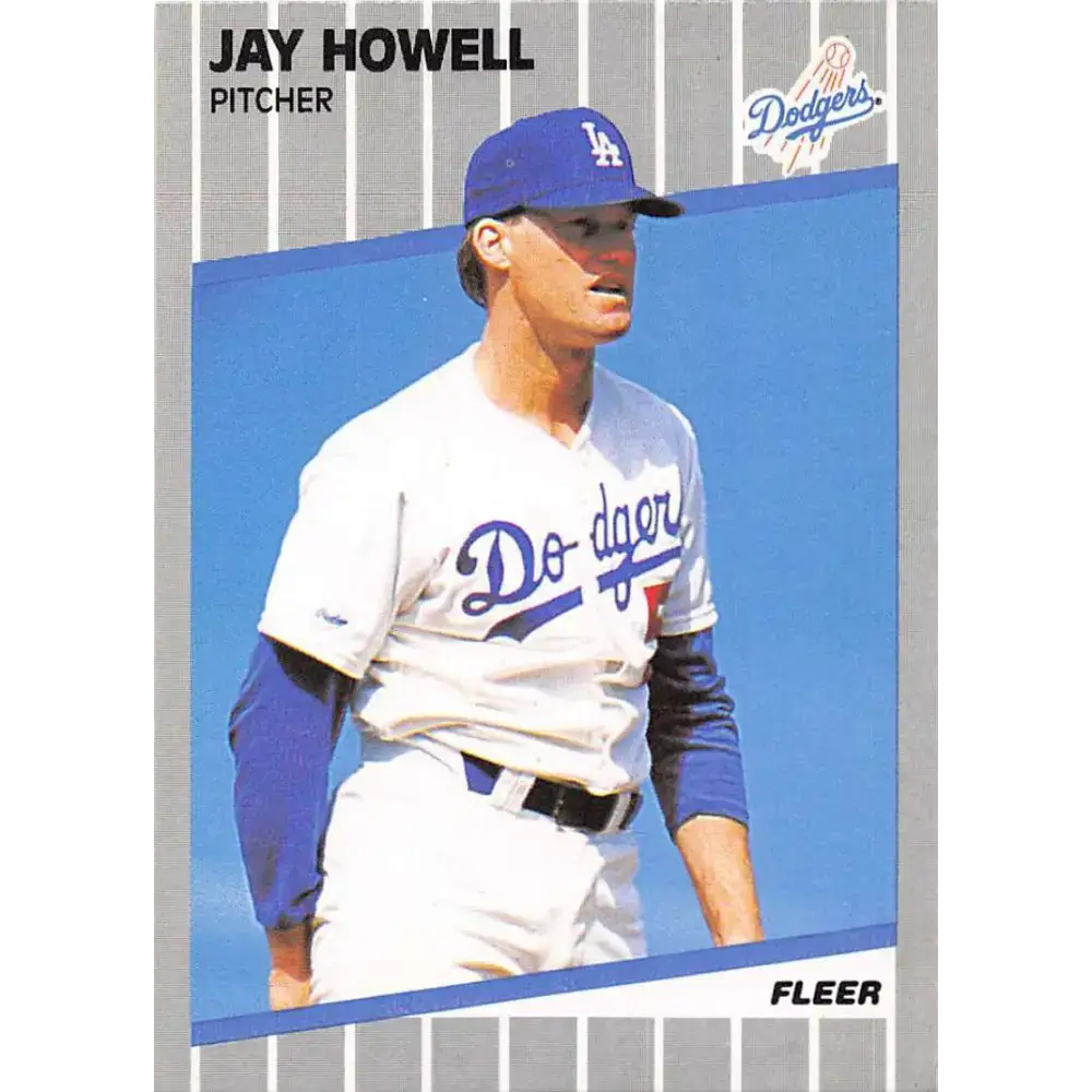 1989 Fleer #64 Jay Howell EX Excellent Los Angeles Dodgers Baseball Card - Baseball Card Single