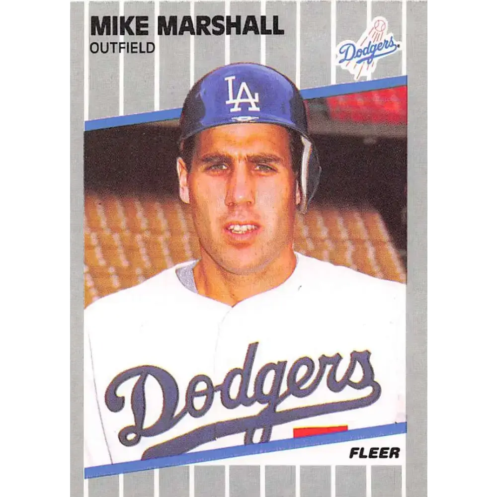 1989 Fleer #66 Mike Marshall EX Excellent Los Angeles Dodgers Baseball Card - Baseball Card Single
