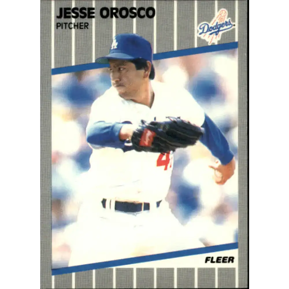 1989 Fleer #68 Jesse Orosco EX Excellent Los Angeles Dodgers Baseball Card - Baseball Card Single