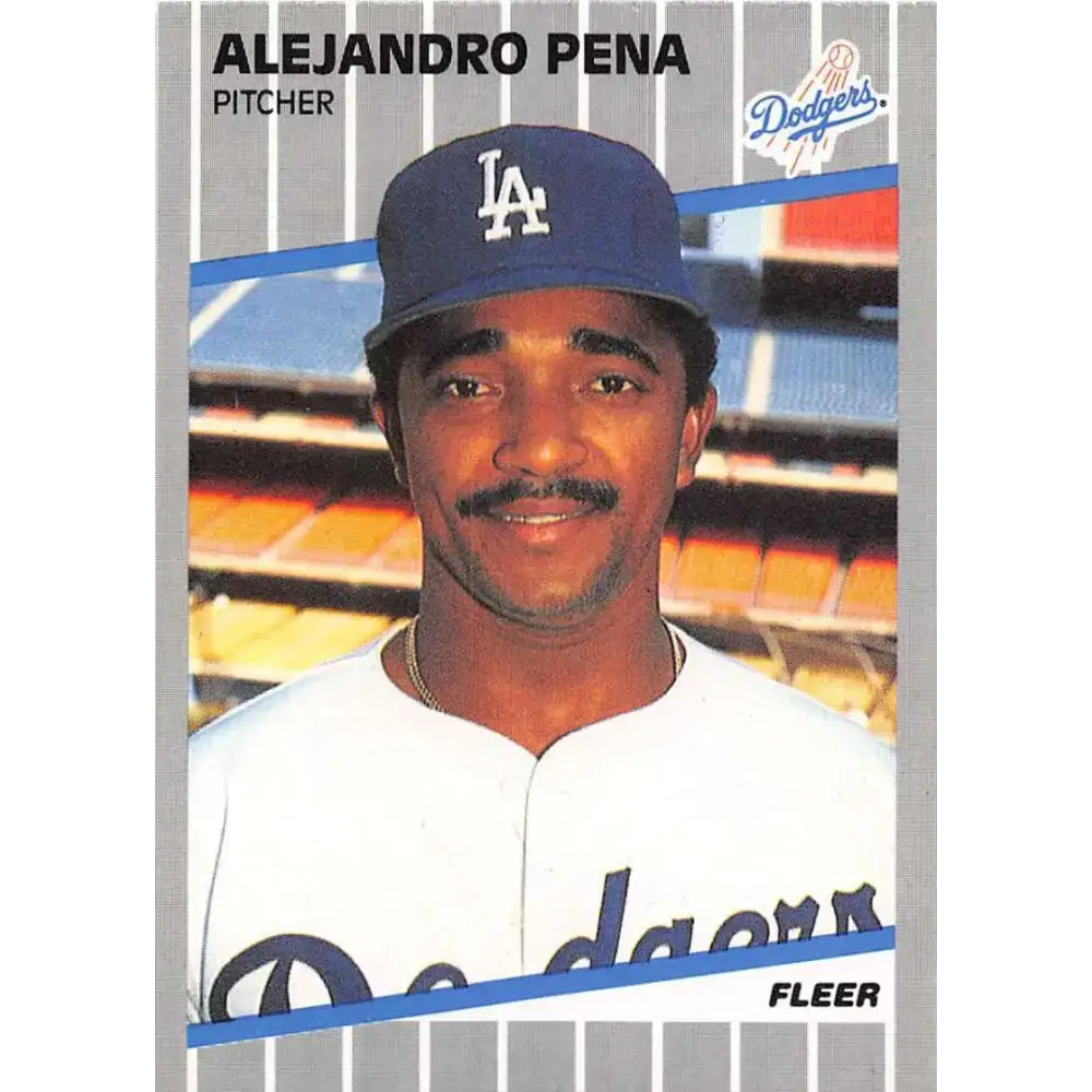 1989 Fleer #69 Alejandro Pena EX Excellent Los Angeles Dodgers Baseball Card - Baseball Card Single