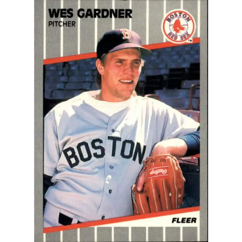 1989 Fleer #88 Wes Gardner EX Excellent Boston Red Sox Baseball Card - Baseball Card Single