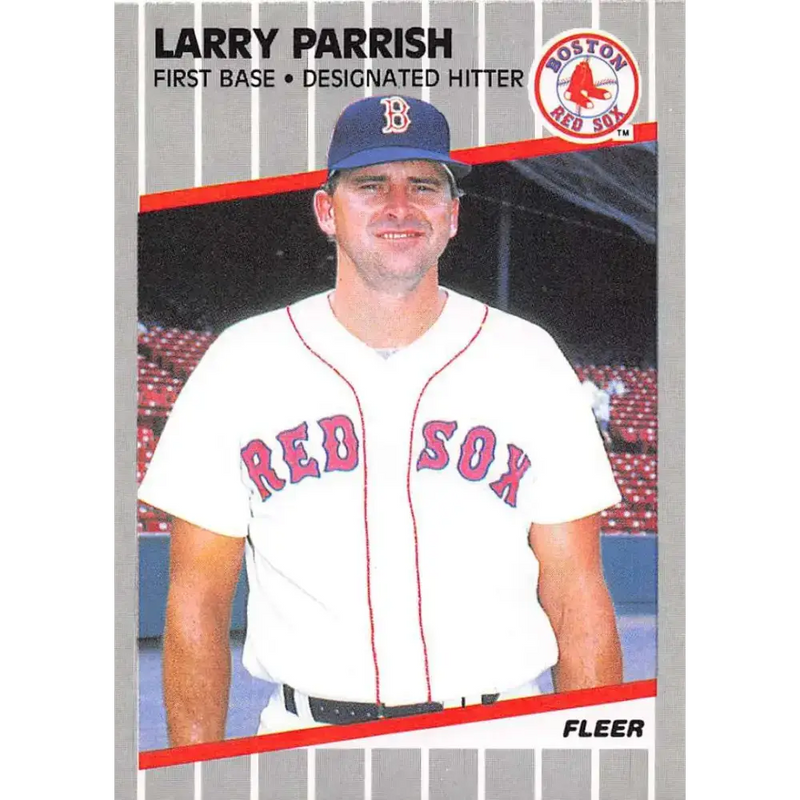 1989 Fleer #94 Larry Parrish EX Excellent Boston Red Sox Baseball Card - Baseball Card Single