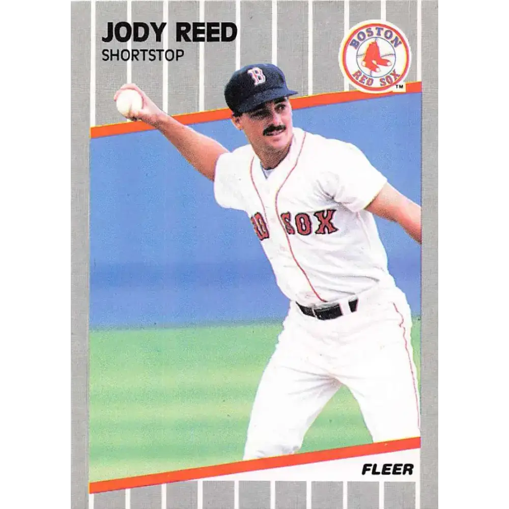 1989 Fleer #96 Jody Reed EX Excellent Boston Red Sox Baseball Card - Baseball Card Single