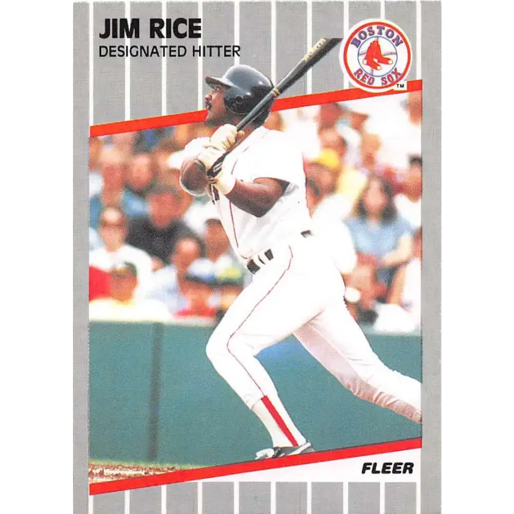 1989 Fleer #97 Jim Rice EX Excellent Boston Red Sox Baseball Card - Baseball Card Single
