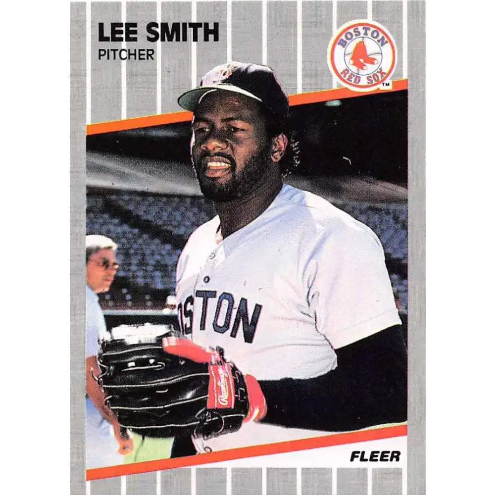 1989 Fleer #99 Lee Smith EX Excellent Boston Red Sox Baseball Card - Baseball Card Single