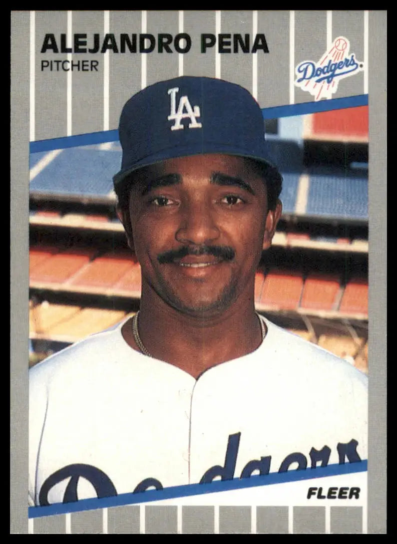 1989 Fleer Alejandro Pena 69 Los Angeles Dodgers NM - Baseball Card Single