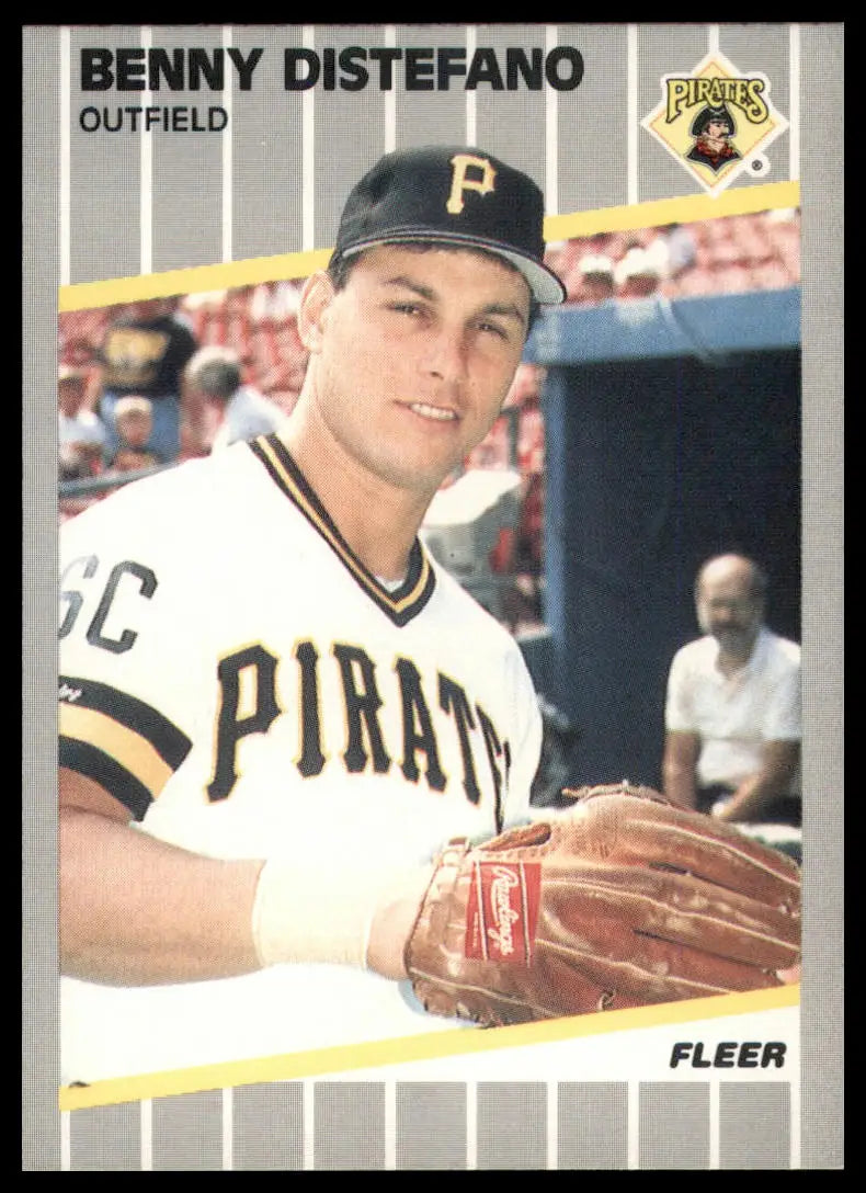 1989 Fleer Benny Distefano 205 Pittsburgh Pirates NM - Baseball Card Single