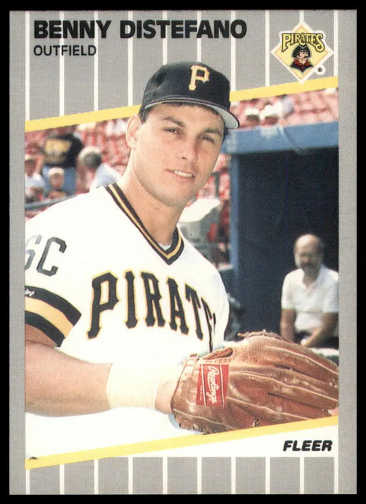 1989 Fleer Benny Distefano 205 Pittsburgh Pirates NM - Baseball Card Single