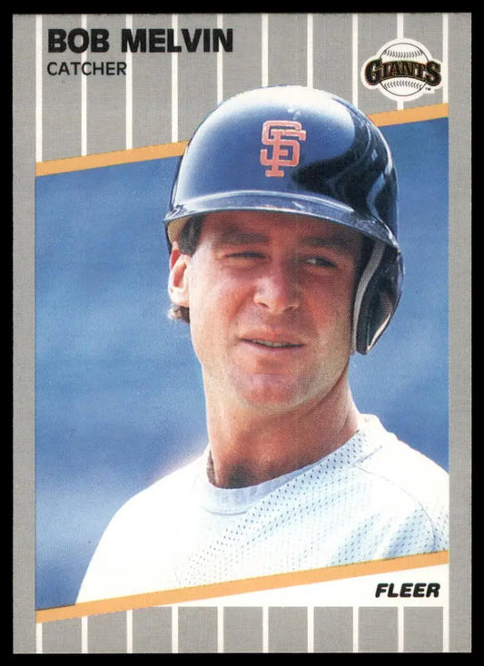 1989 Fleer Bob Melvin 335 San Francisco Giants NM - Baseball Card Single