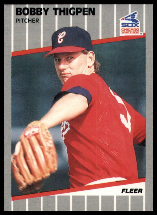 1989 Fleer Bobby Thigpen 512 Chicago White Sox NM - Baseball Card Single