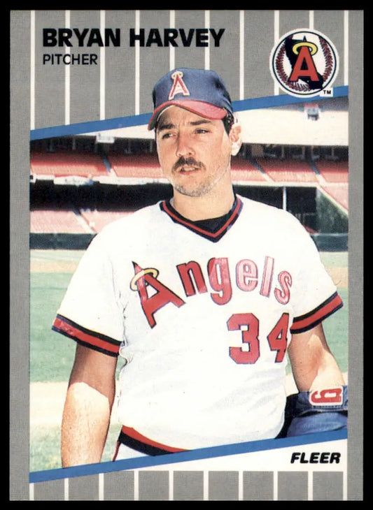 1989 Fleer Bryan Harvey RC 479 California Angels NM - Baseball Card Single