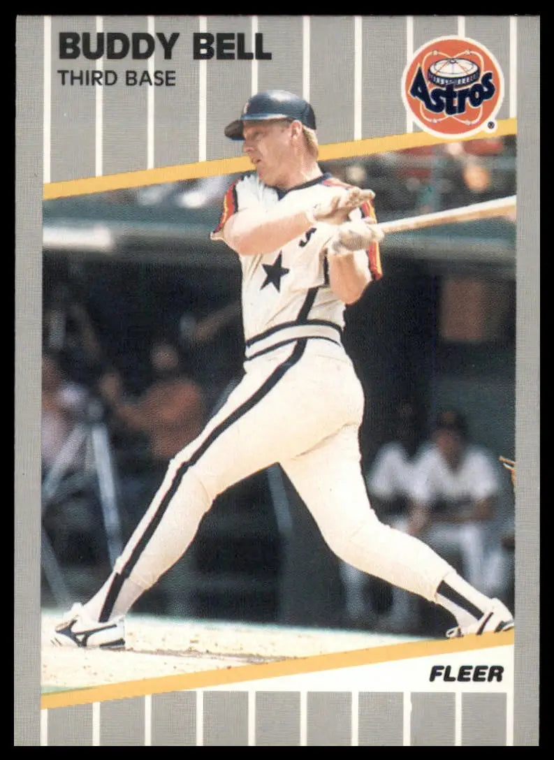 1989 Fleer Buddy Bell 352 Houston Astros NM - Baseball Card Single