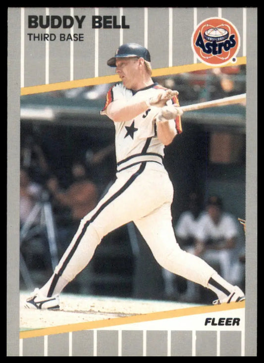 1989 Fleer Buddy Bell 352 Houston Astros NM - Baseball Card Single