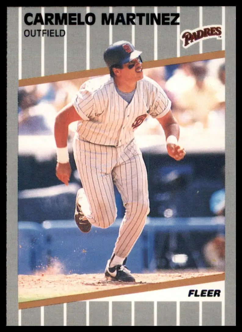 1989 Fleer Carmelo Martinez 311 San Diego Padres NM - Baseball Card Single