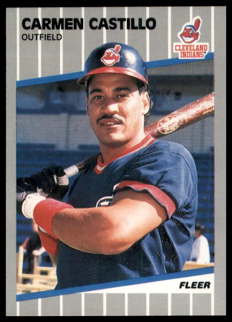 1989 Fleer Carmen Castillo 401 Cleveland Indians NM - Baseball Card Single