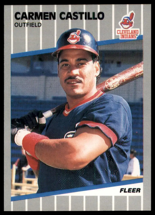 1989 Fleer Carmen Castillo 401 Cleveland Indians NM - Baseball Card Single