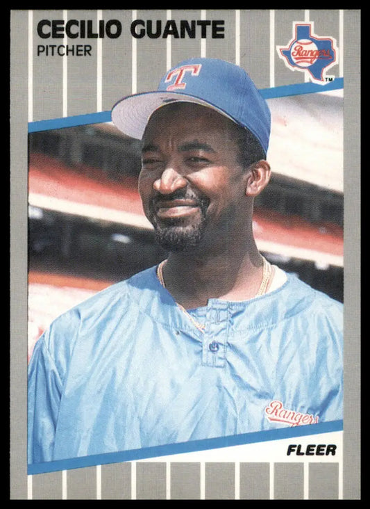 1989 Fleer - Collectors Edition (Glossy) Cecilio Guante 519 Texas Rangers NM - Baseball Card Single