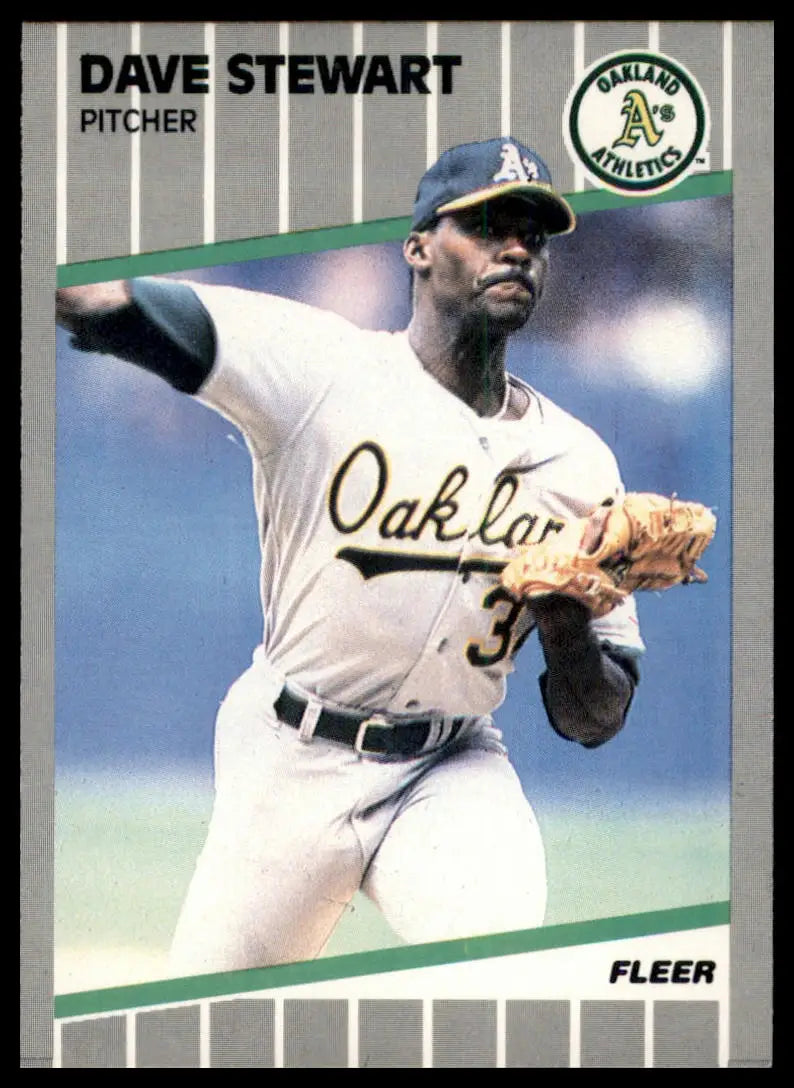 1989 Fleer - Collectors Edition (Glossy) Dave Stewart 23 Oakland Athletics NM - Baseball Card Single