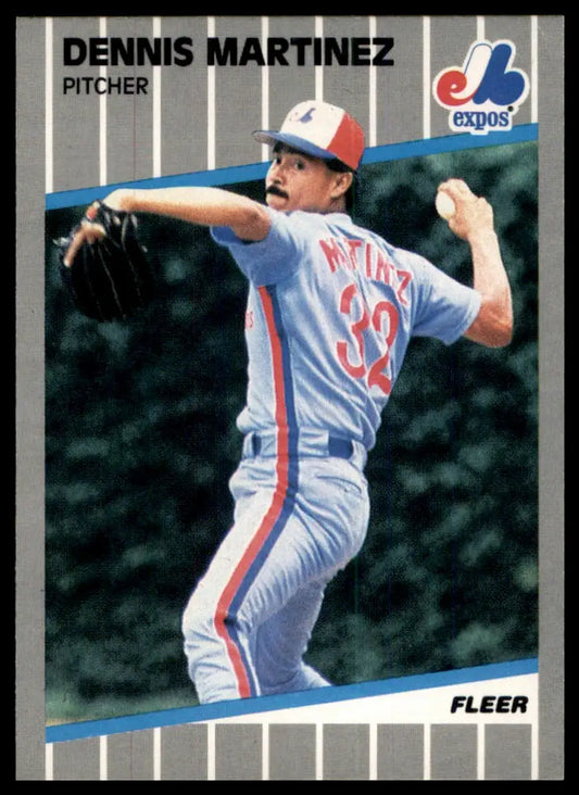 1989 Fleer - Collectors Edition (Glossy) Dennis Martinez 385 Montreal Expos NM - Baseball Card Single