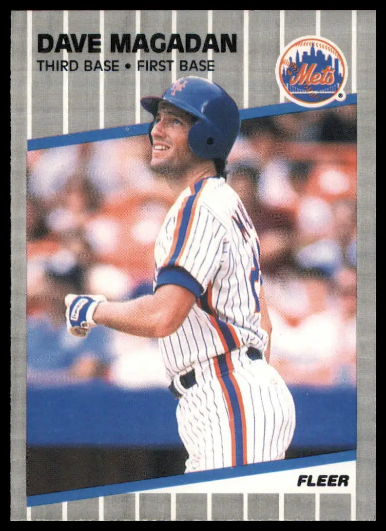 1989 Fleer Dave Magadan 41 New York Mets NM - Baseball Card Single