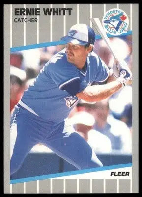 1989 Fleer Ernie Whitt 248 Toronto Blue Jays NM - Baseball Card Single