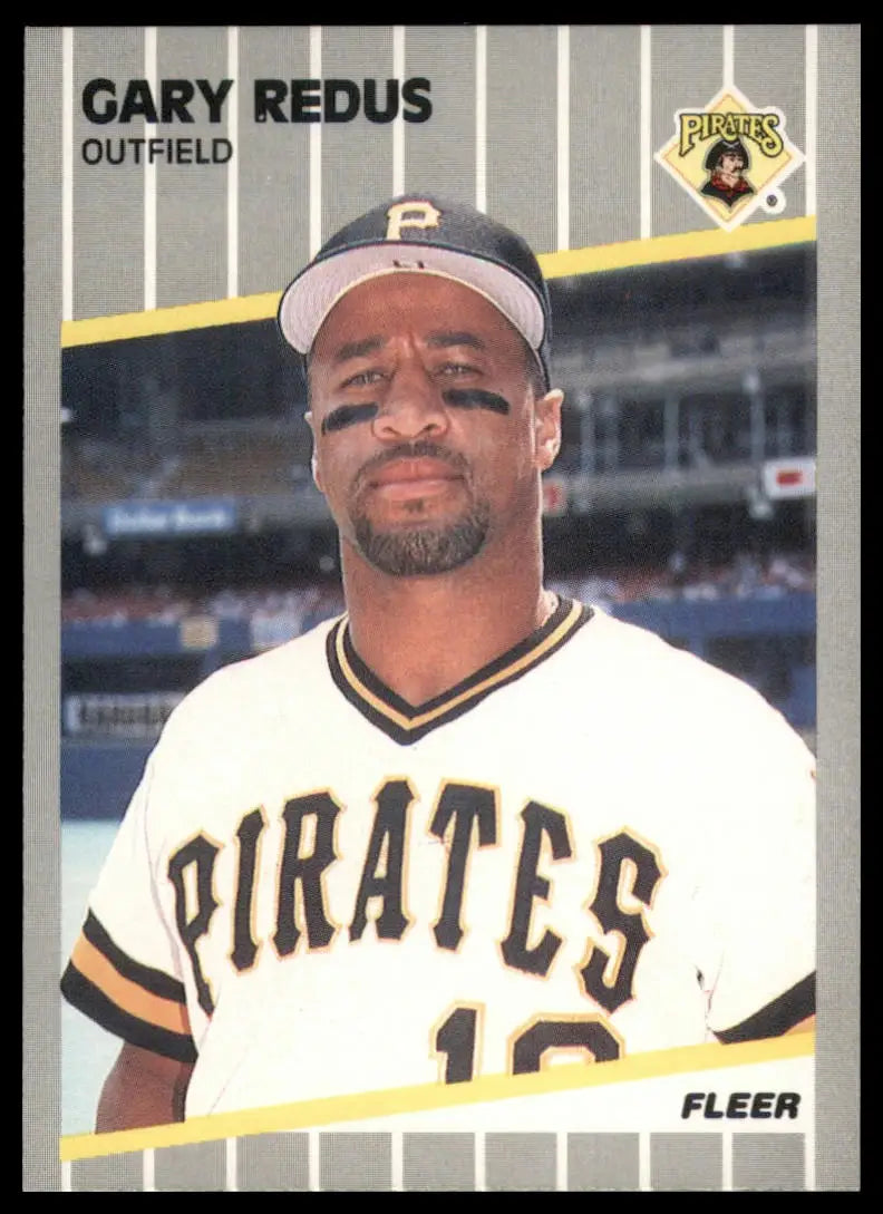 1989 Fleer Gary Redus 218 Pittsburgh Pirates NM - Baseball Card Single