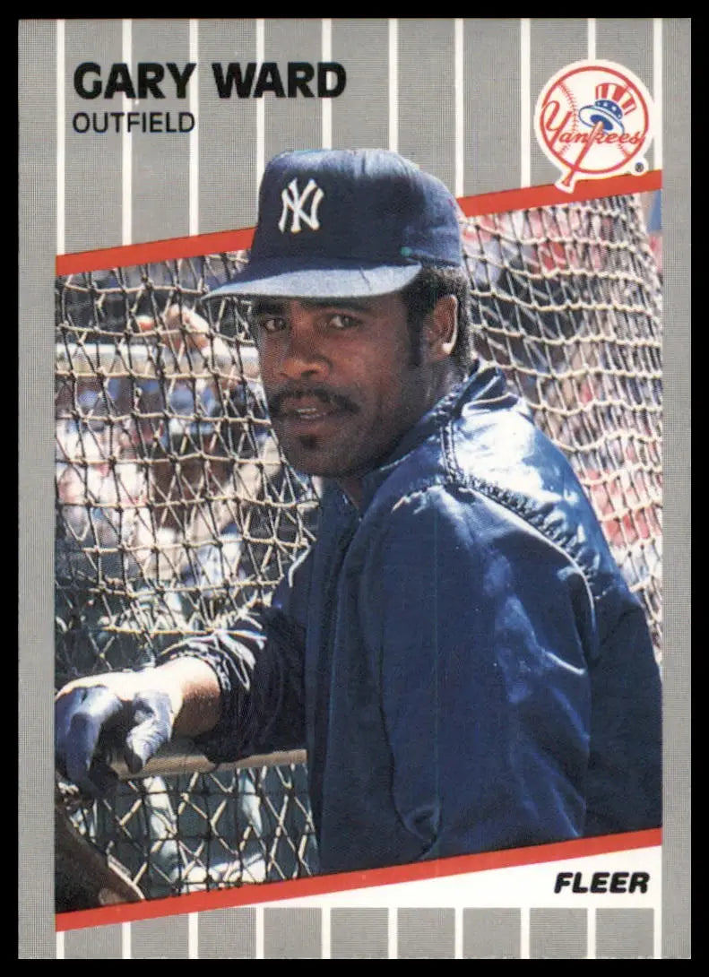 1989 Fleer Gary Ward 273 New York Yankees NM - Baseball Card Single