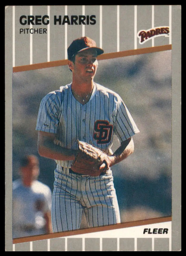 1989 Fleer Greg Harris RC 306 San Diego Padres LP - Baseball Card Single