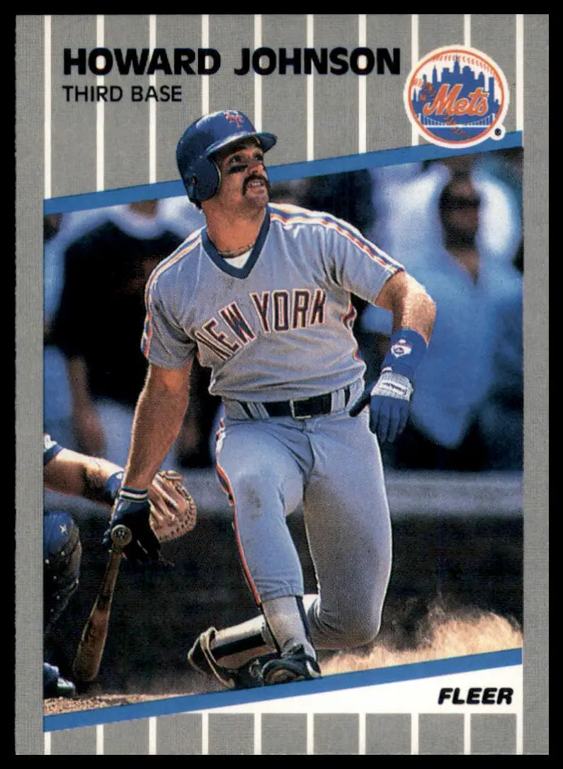 1989 Fleer Howard Johnson 39 New York Mets NM - Baseball Card Single