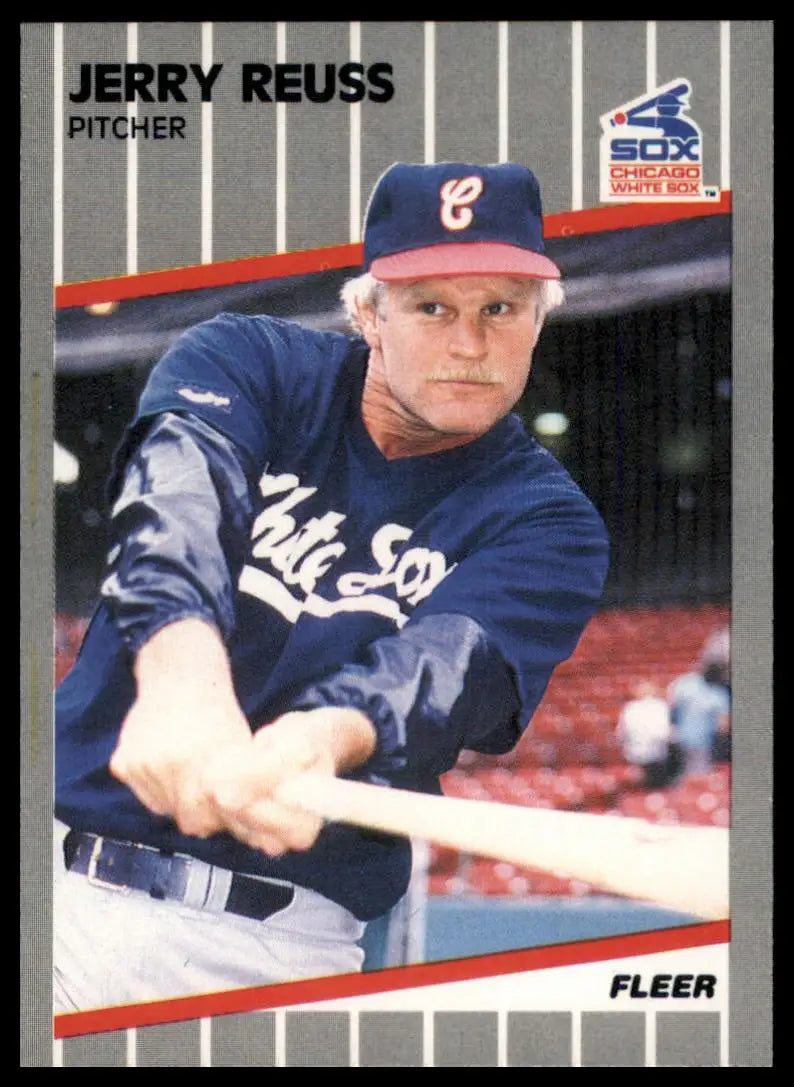 1989 Fleer Jerry Reuss 510 Chicago White Sox NM - Baseball Card Single