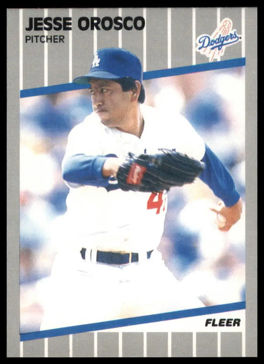 1989 Fleer Jesse Orosco 68 Los Angeles Dodgers NM - Baseball Card Single