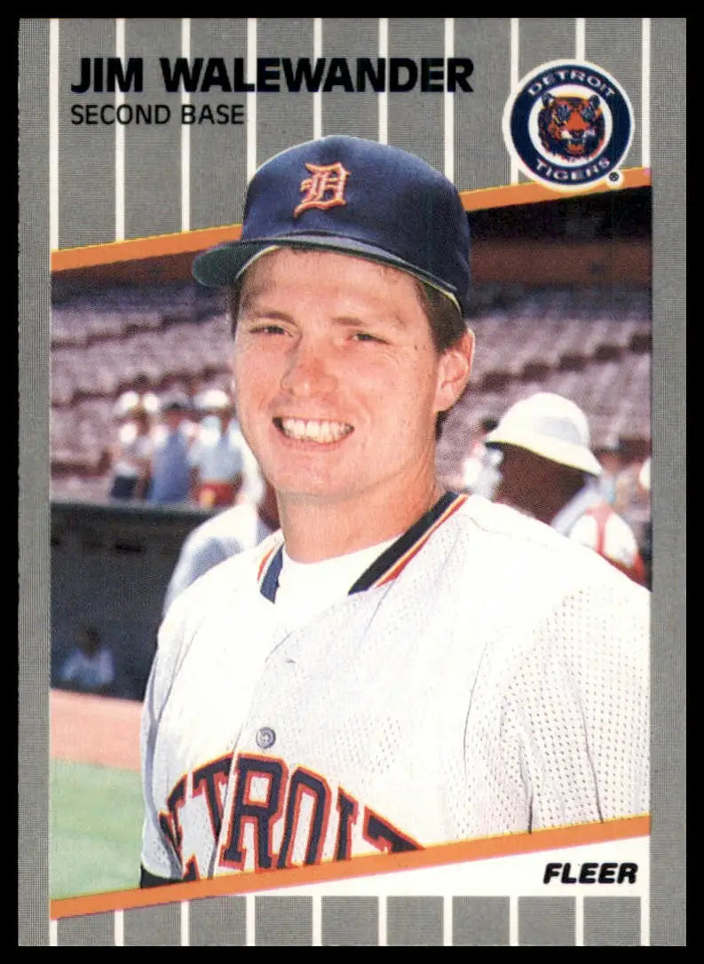 1989 Fleer Jim Walewander 150 Detroit Tigers NM - Baseball Card Single