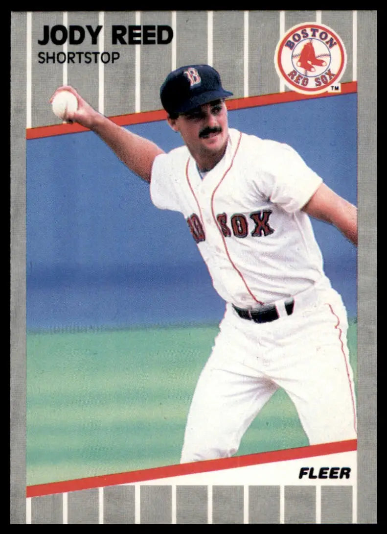 1989 Fleer Jody Reed 96 Boston Red Sox NM - Baseball Card Single
