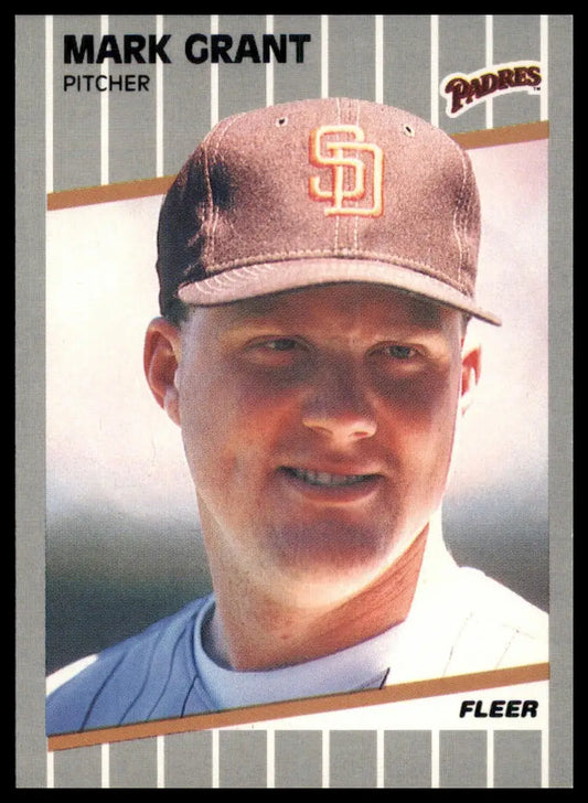 1989 Fleer Mark Grant 304 San Diego Padres NM - Baseball Card Single