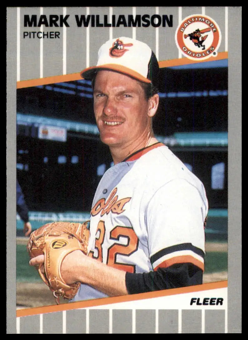 1989 Fleer Mark Williamson 626 Baltimore Orioles NM - Baseball Card Single