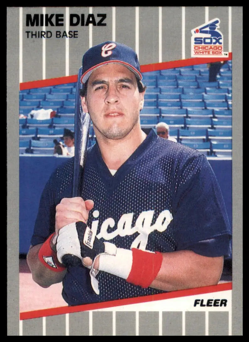 1989 Fleer Mike Diaz 494 Chicago White Sox NM - Baseball Card Single