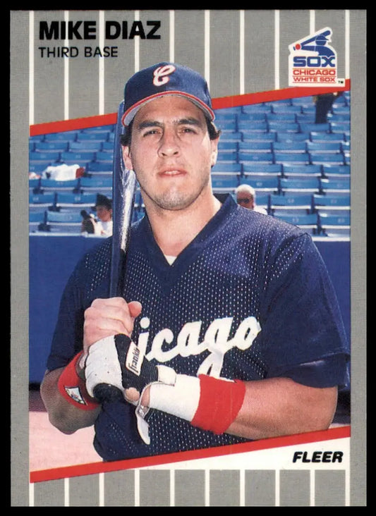 1989 Fleer Mike Diaz 494 Chicago White Sox NM - Baseball Card Single