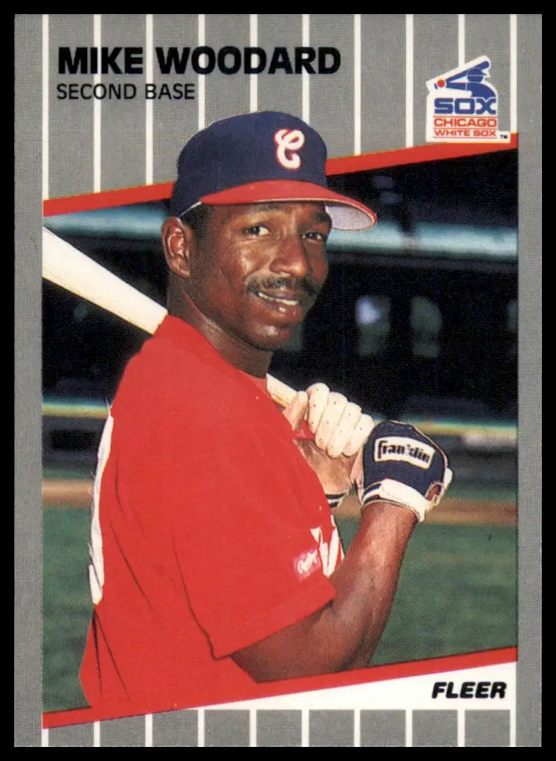 1989 Fleer Mike Woodard 513 Chicago White Sox NM - Baseball Card Single