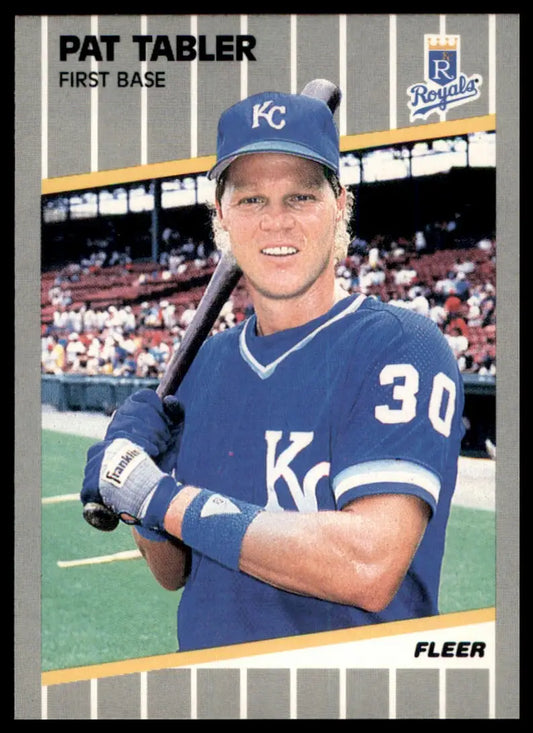 1989 Fleer Pat Tabler 294 Kansas City Royals NM - Baseball Card Single