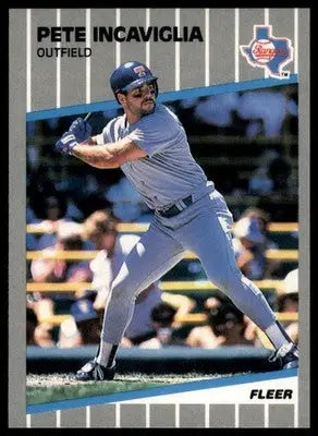 1989 Fleer Pete Incaviglia 523 Texas Rangers NM - Baseball Card Single