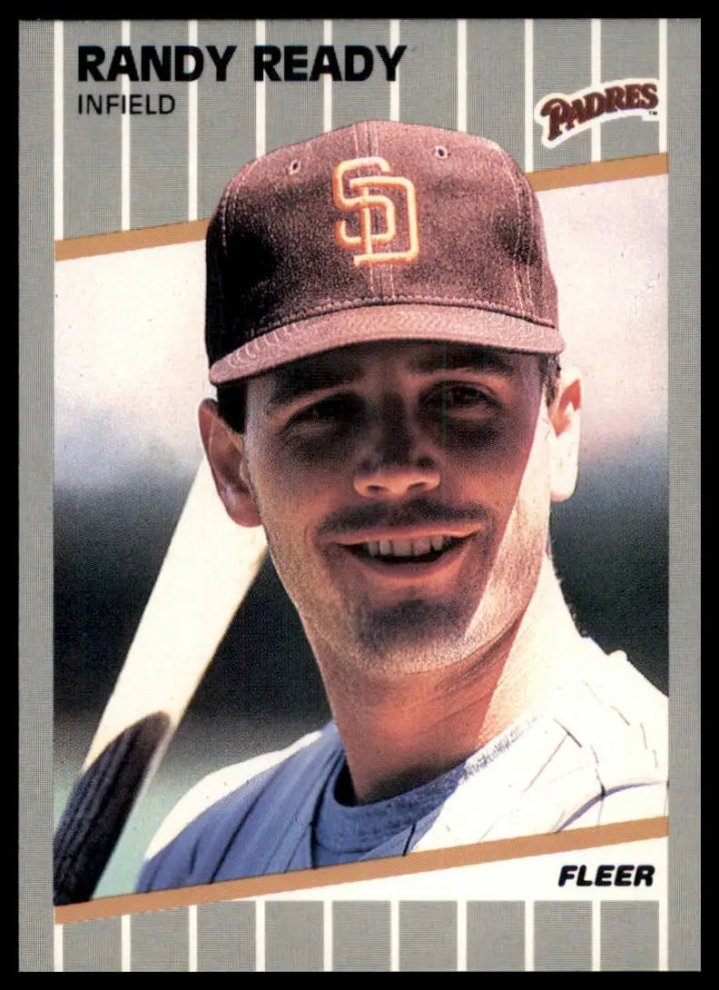 1989 Fleer Randy Ready 315 San Diego Padres NM - Baseball Card Single