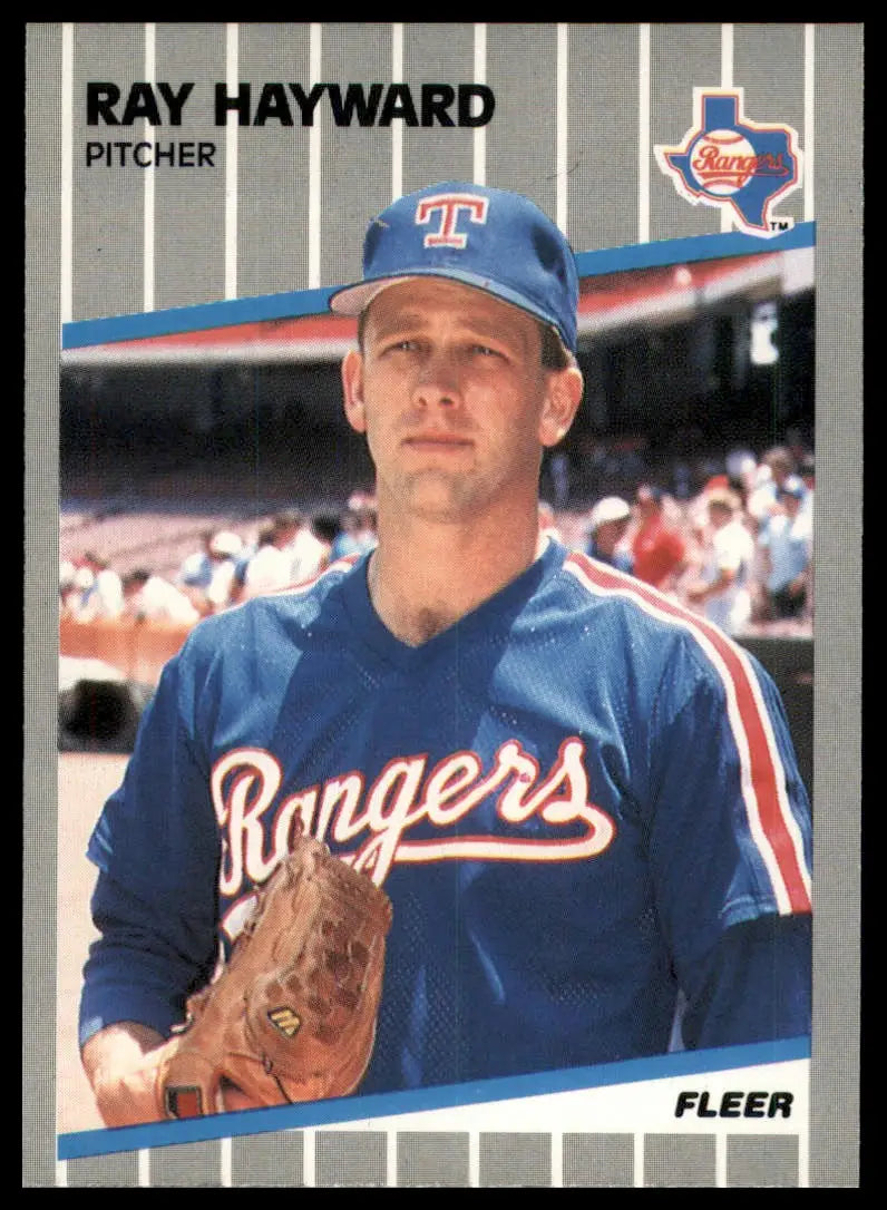 1989 Fleer Ray Hayward 521 Texas Rangers NM - Baseball Card Single