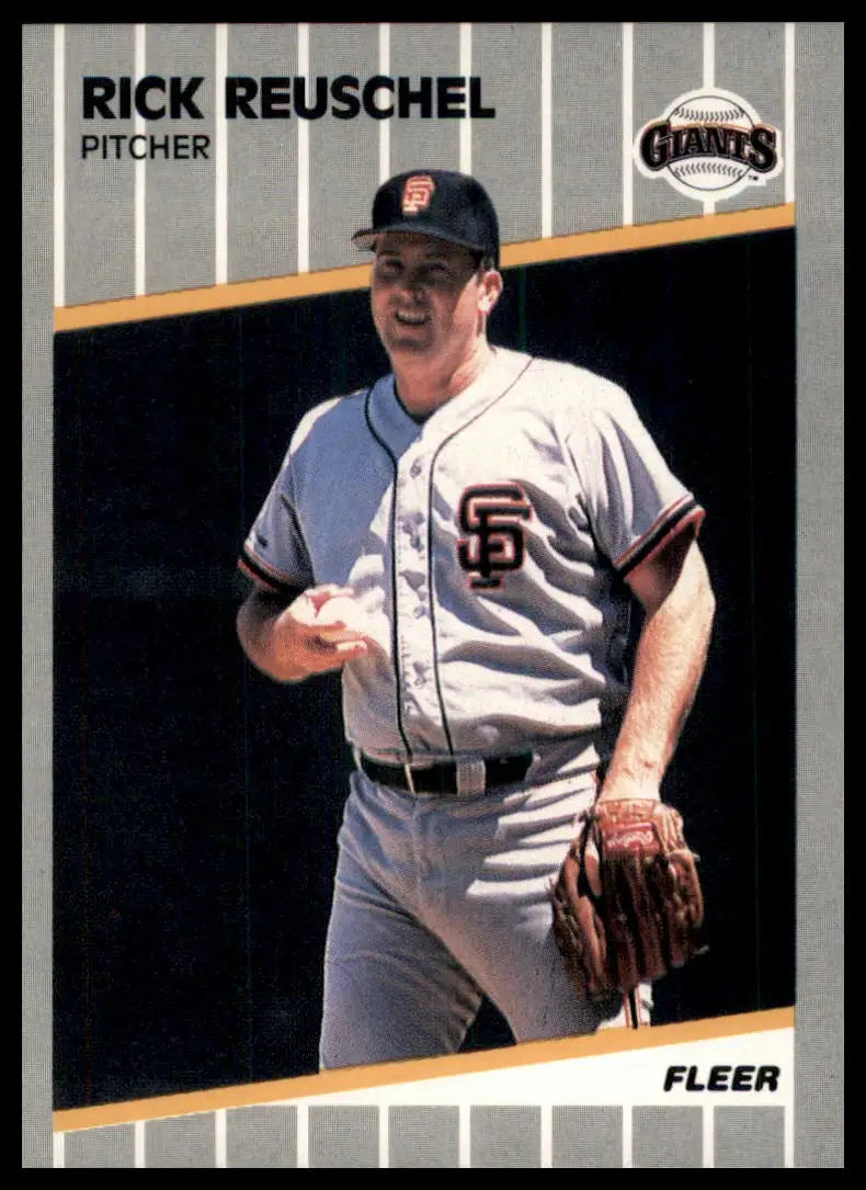 1989 Fleer Rick Reuschel 340 San Francisco Giants NM - Baseball Card Single