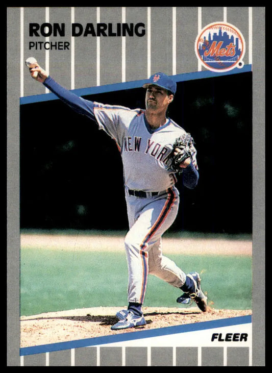 1989 Fleer Ron Darling 32 New York Mets NM - Baseball Card Single
