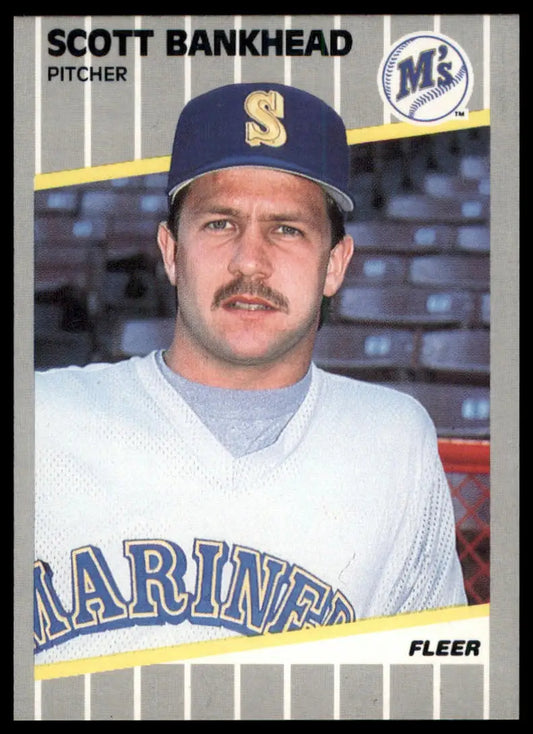 1989 Fleer Scott Bankhead 539 Seattle Mariners NM - Baseball Card Single