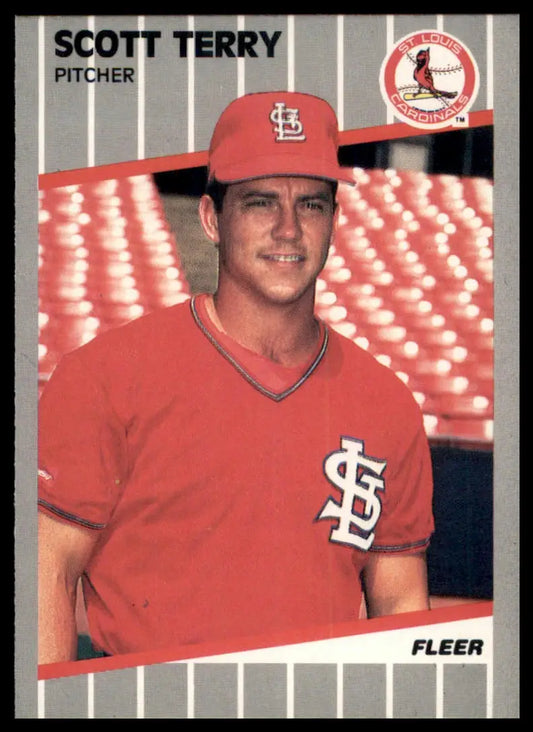 1989 Fleer Scott Terry 464 St. Louis Cardinals NM - Baseball Card Single