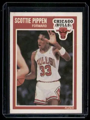 1989 Fleer Scottie Pippen #23 Basketball - Basketball Card Single
